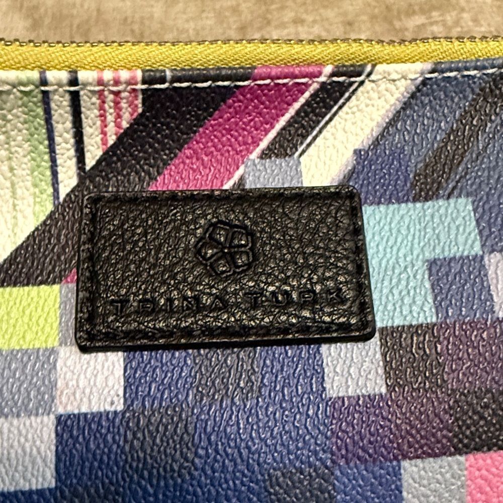 Trina Turk Multicolor Geometric Wristlet - Picture 3 of 7